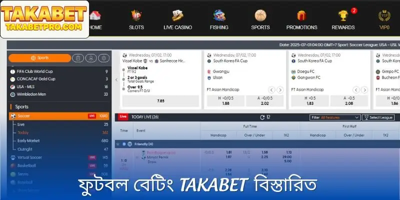 নতুন সদস্যদের জন্য তাকাবেট ফুটবল বেটিং Takabet সম্পর্কে বিস্তারিত ভূমিকা